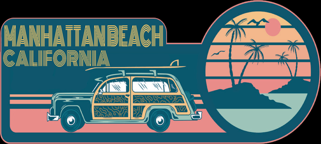 Surf California Stickers