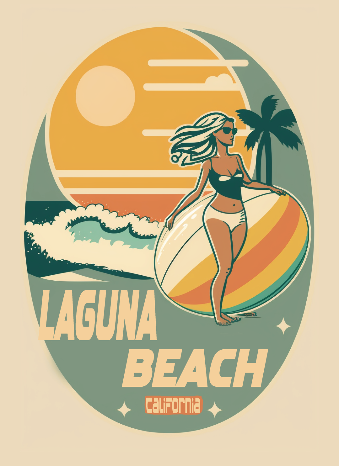 Bikini Beach Sticker